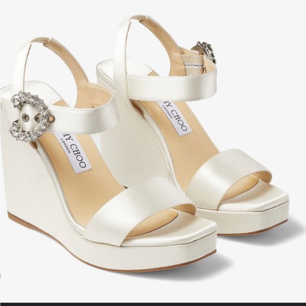 JIMMY CHOO Mirabelle 110 ZTI IVORY CRYSTAL